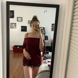 Cute off shoulder shirt